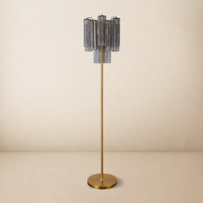 Lumeris Glass Tiered Floor Lamp 13.7"D 