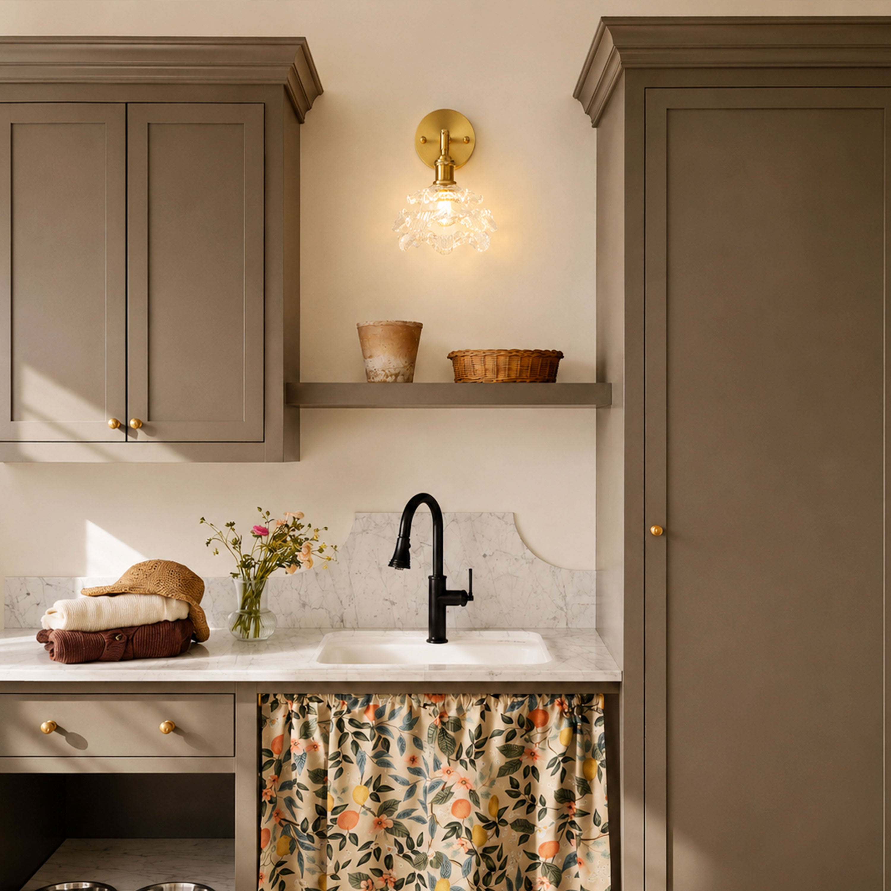 Floria Glass Adjustable Wall Sconce