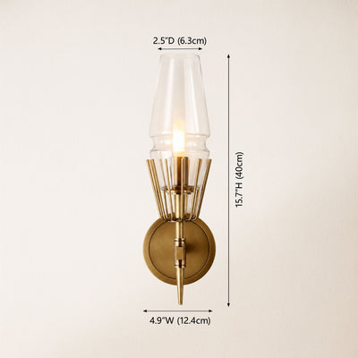 Astoria Glass 2 Light Wall Sconce