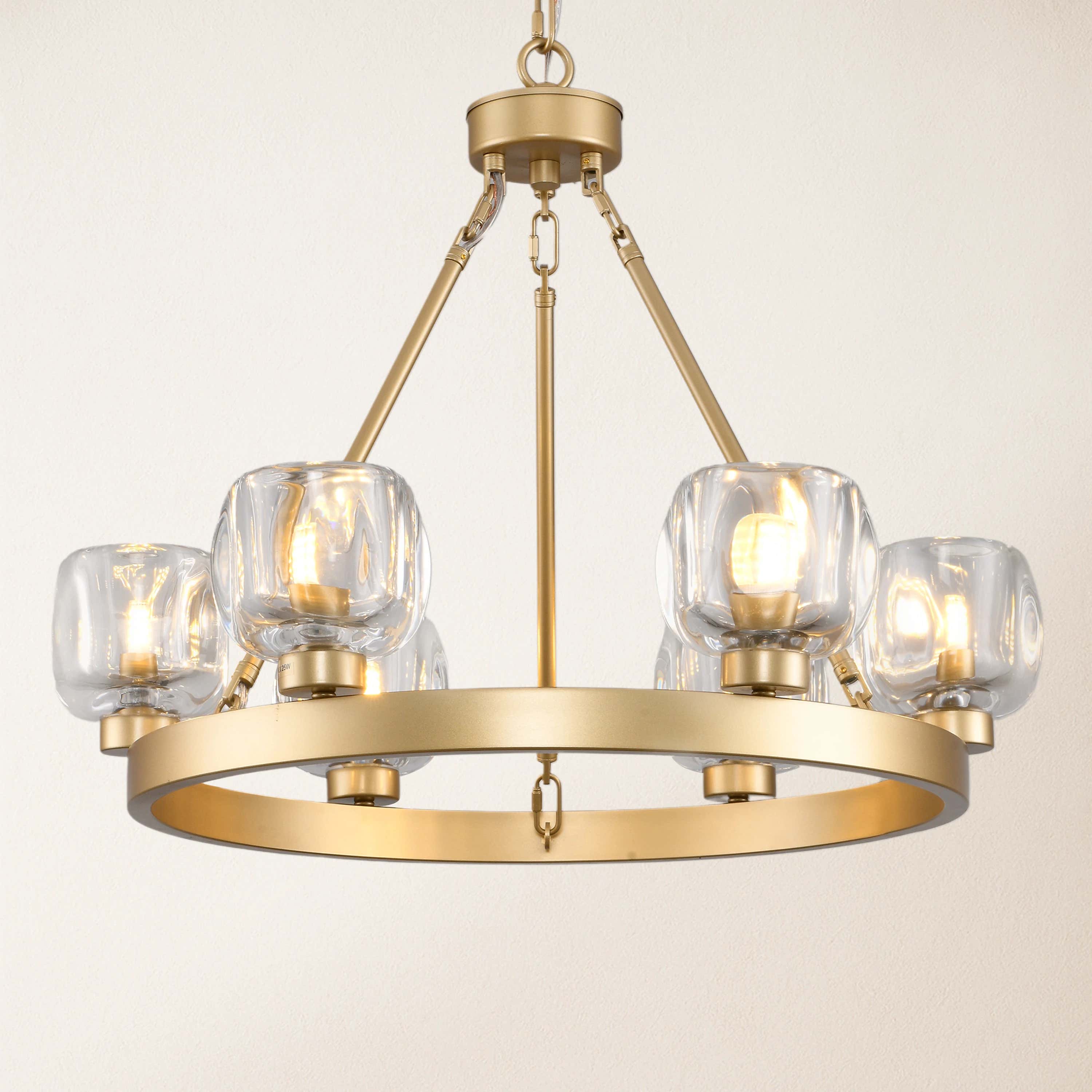 Vellum Round Chandelier 24"D