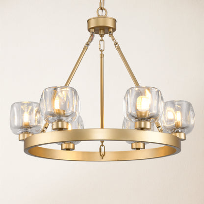 Vellum Round Chandelier 61cm D