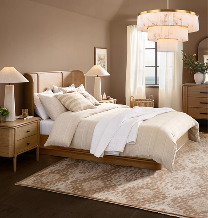 Solmare Alabaster Round Chandelier 34"