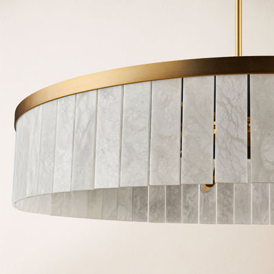 Janina Alabaster Round Chandelier 105cm D