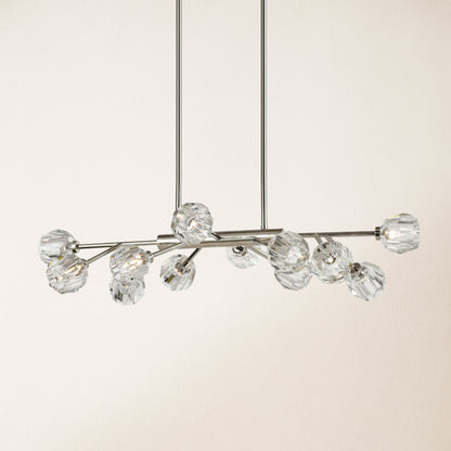 Parisian Crystal Linear Chandelier 122 cm L