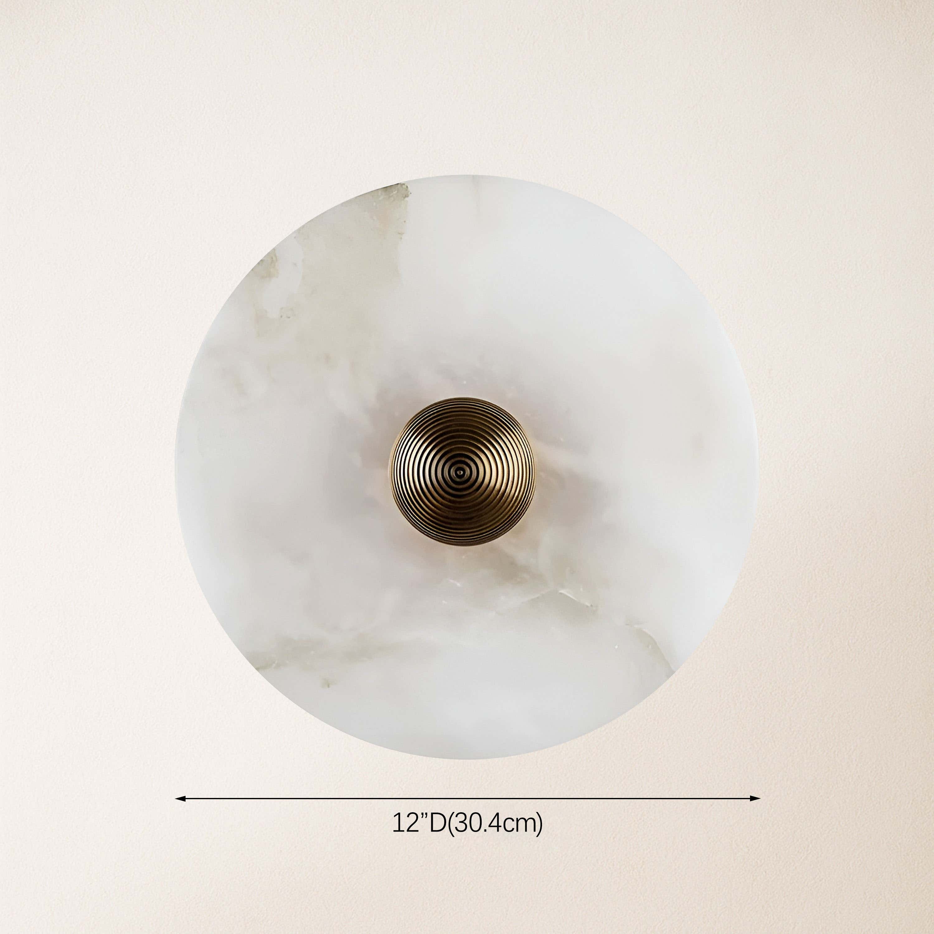 Miles Alabaster Wall Lamp 30cm D