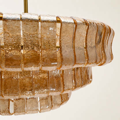 Wlass Art Glass Round Chandelier
