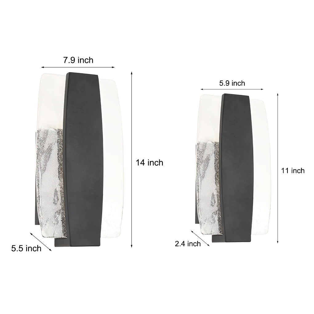 Luxshell Bubbles Glass Outdoor Wall Light