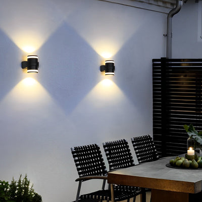 Aegisgleam Round Up Down Outdoor Wall Light