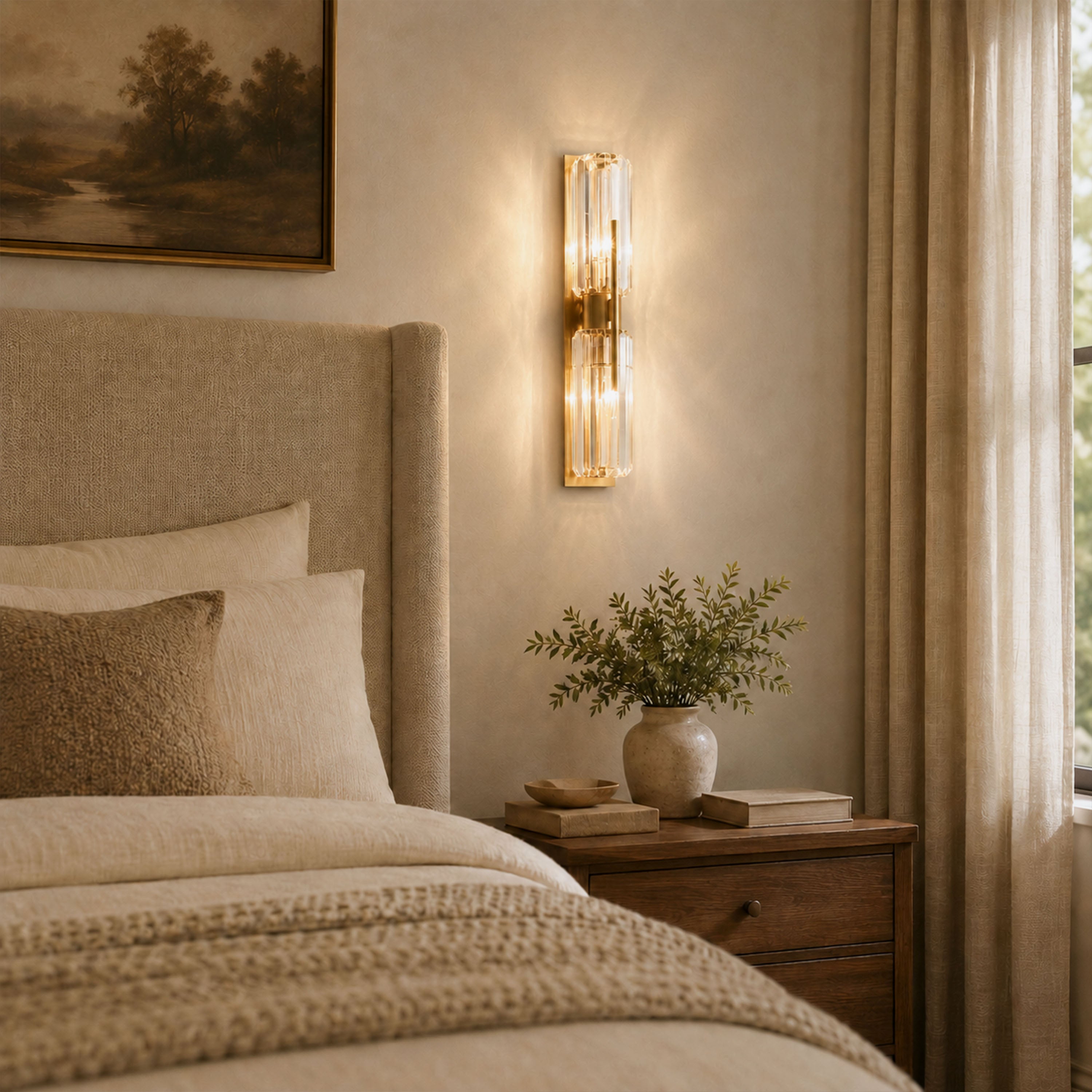 Kaelith Crystal Linear Wall Sconce