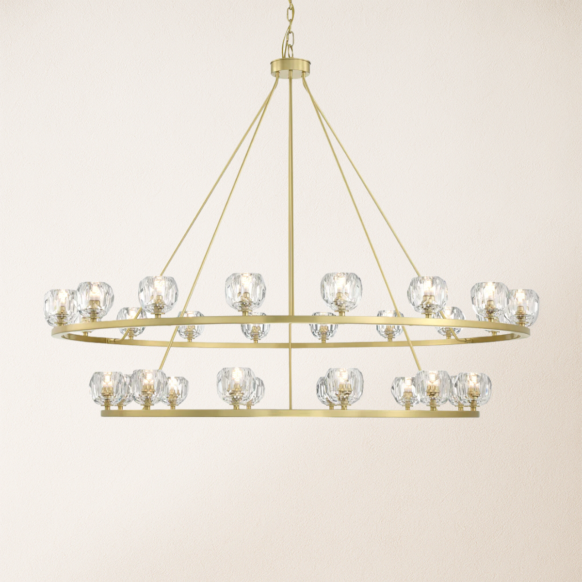 Aragon Tiered Crystal Chandelier 150 cm W