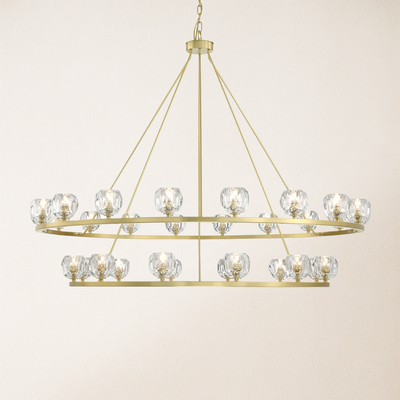 Aragon Tiered Crystal Chandelier 150 cm W