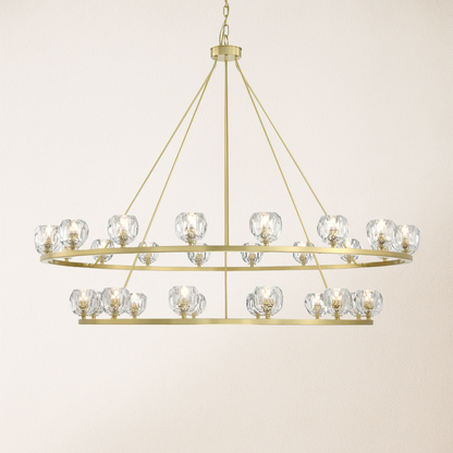 Aragon Tiered Crystal Chandelier 150 cm W