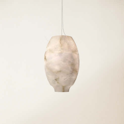 Dadaly Alabaster Lantern Small Art Round Pendant 20cm W