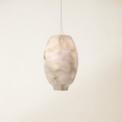 Dadaly Alabaster Lantern Small Art Round Pendant 17.8 cm W