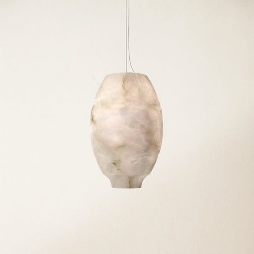 Dadaly Alabaster Lantern Small Art Round Pendant 20cm W