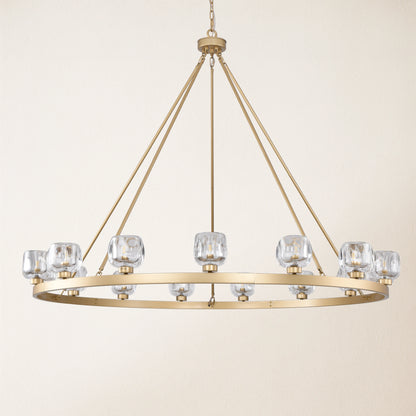 Vellum Round Chandelier 150cm D