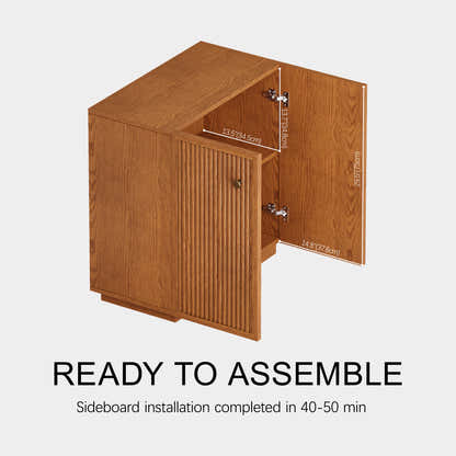 Avery Oak Modular Media Console 120"W