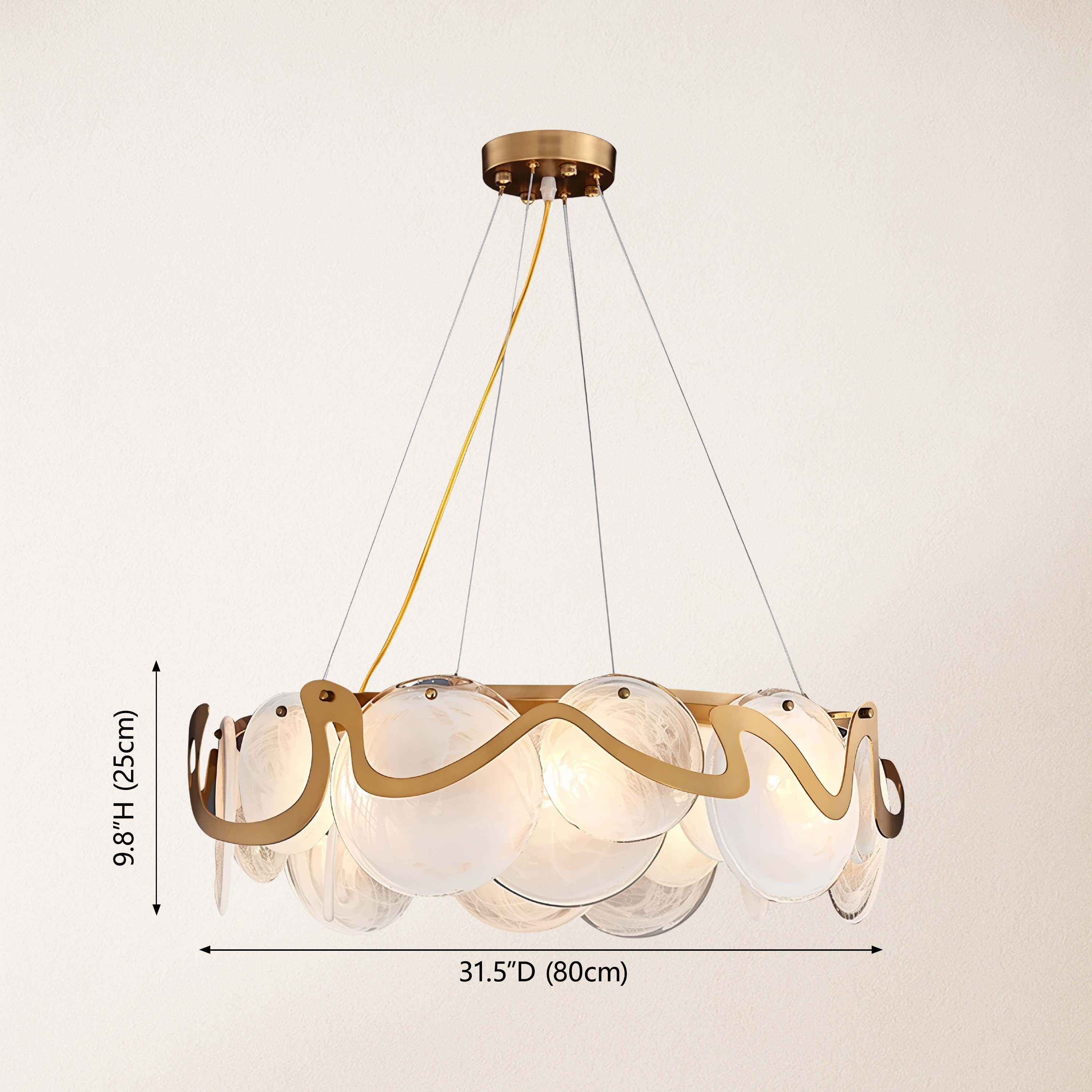 Avenor Ambient Glass Round Chandelier