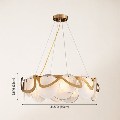 Avenor Ambient Glass Round Chandelier