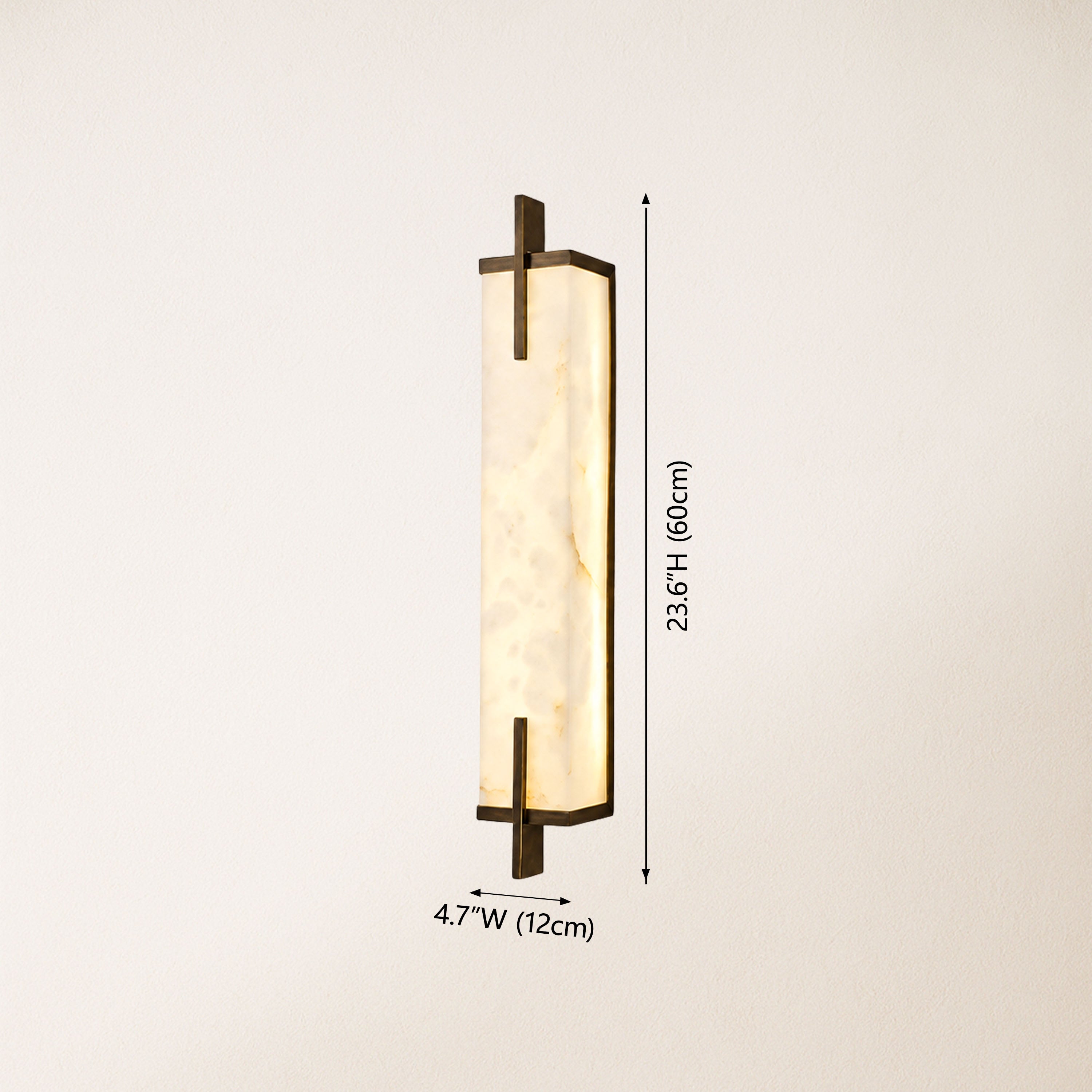 Vespera Alabaster Linear Wall Sconce