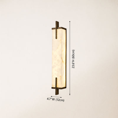 Vespera Alabaster Linear Wall Sconce