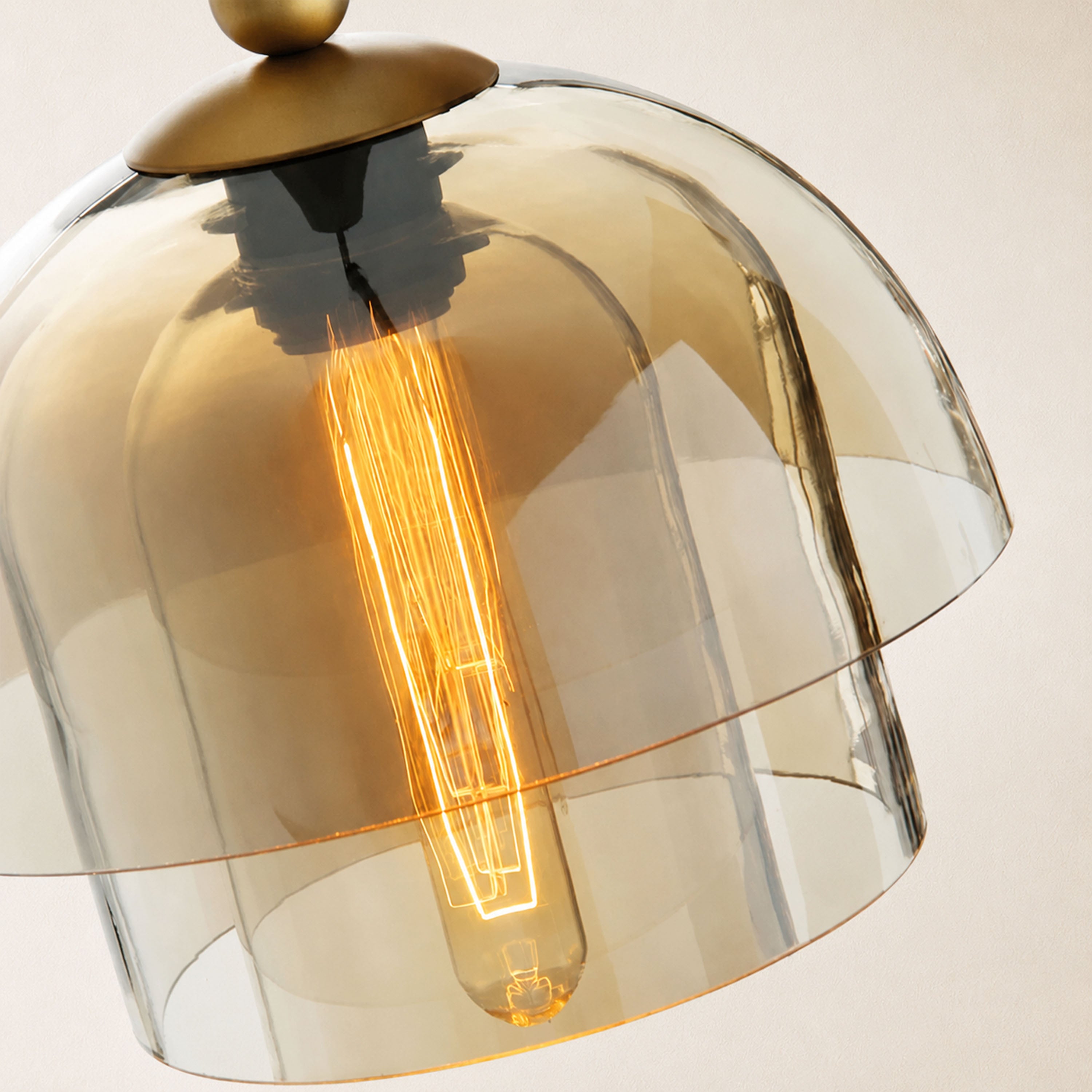 Velorien Glass Tiered Pendant Light