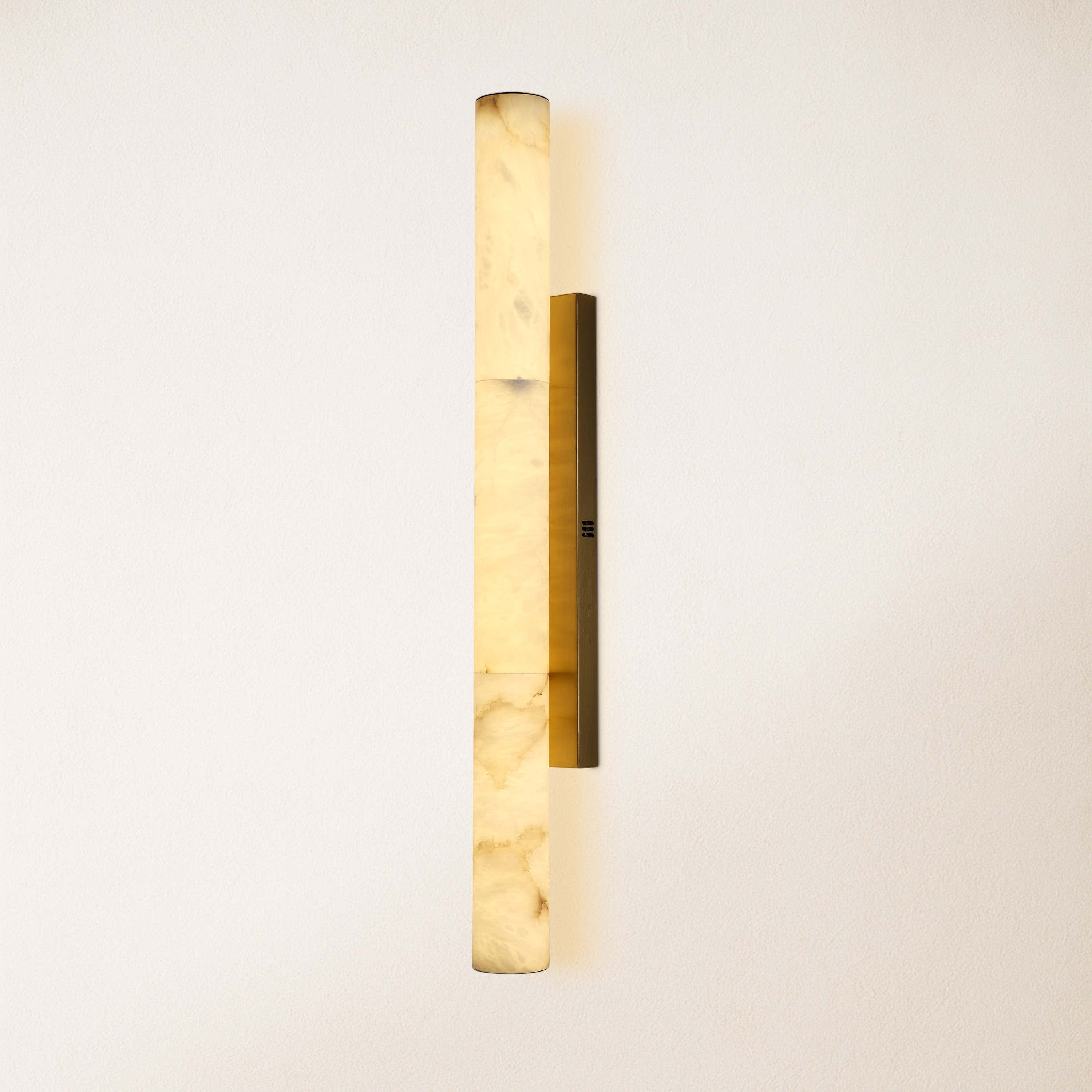 Sylvia Palladian Alabaster Wall Sconce 91cm H