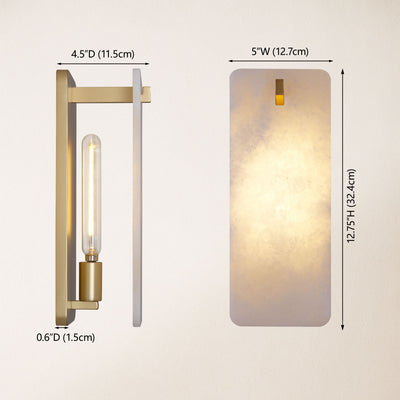Lunara Alabaster Wall Sconce 32 cmH