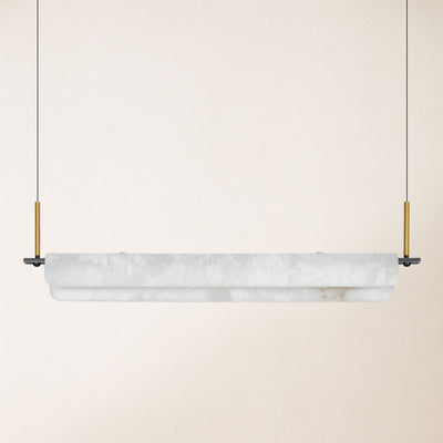 Seranova Alabaster Dining Linear Chandelier