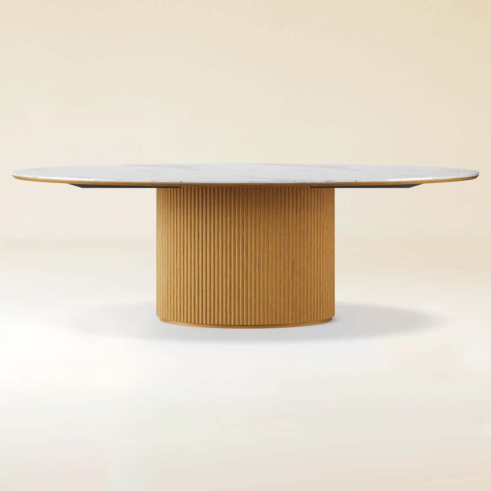 Marley Sintered Stone Dining Table 213cm