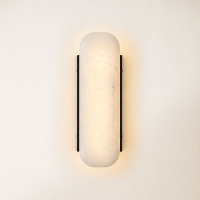 Valora Alabaster Capsule Wall Sconce