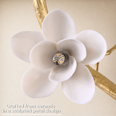 Floravine Ceramic Branch Chandelier 47.2"W