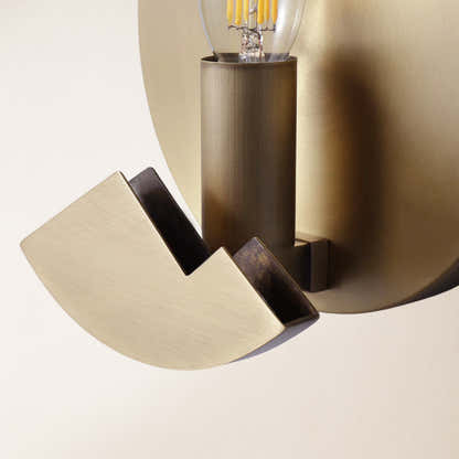 Egwent Alabaster Brass Sconce 26cm