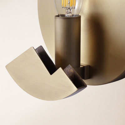 Egwent Alabaster Brass Sconce 20cm