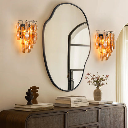 Celestial Drop Glass Wall Sconce 50cm H