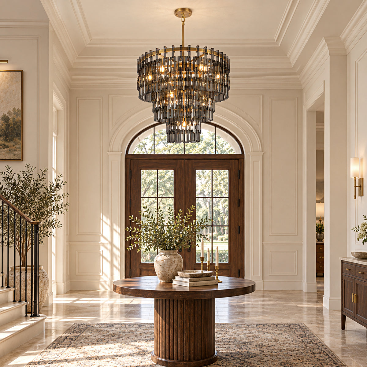 Cirelle Crystal Round Chandelier 32"D
