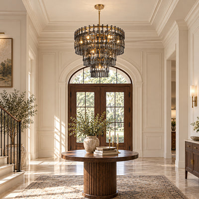 Cirelle Crystal Round Chandelier 32"D