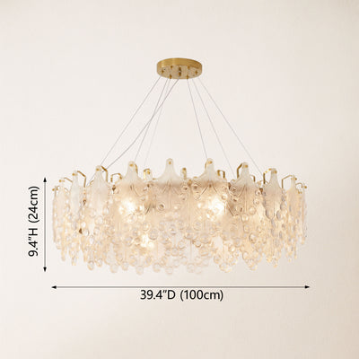 Veliora Layered Glass Chandelier