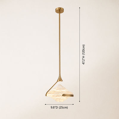 Rivelia Glass Wavy Pendant Light