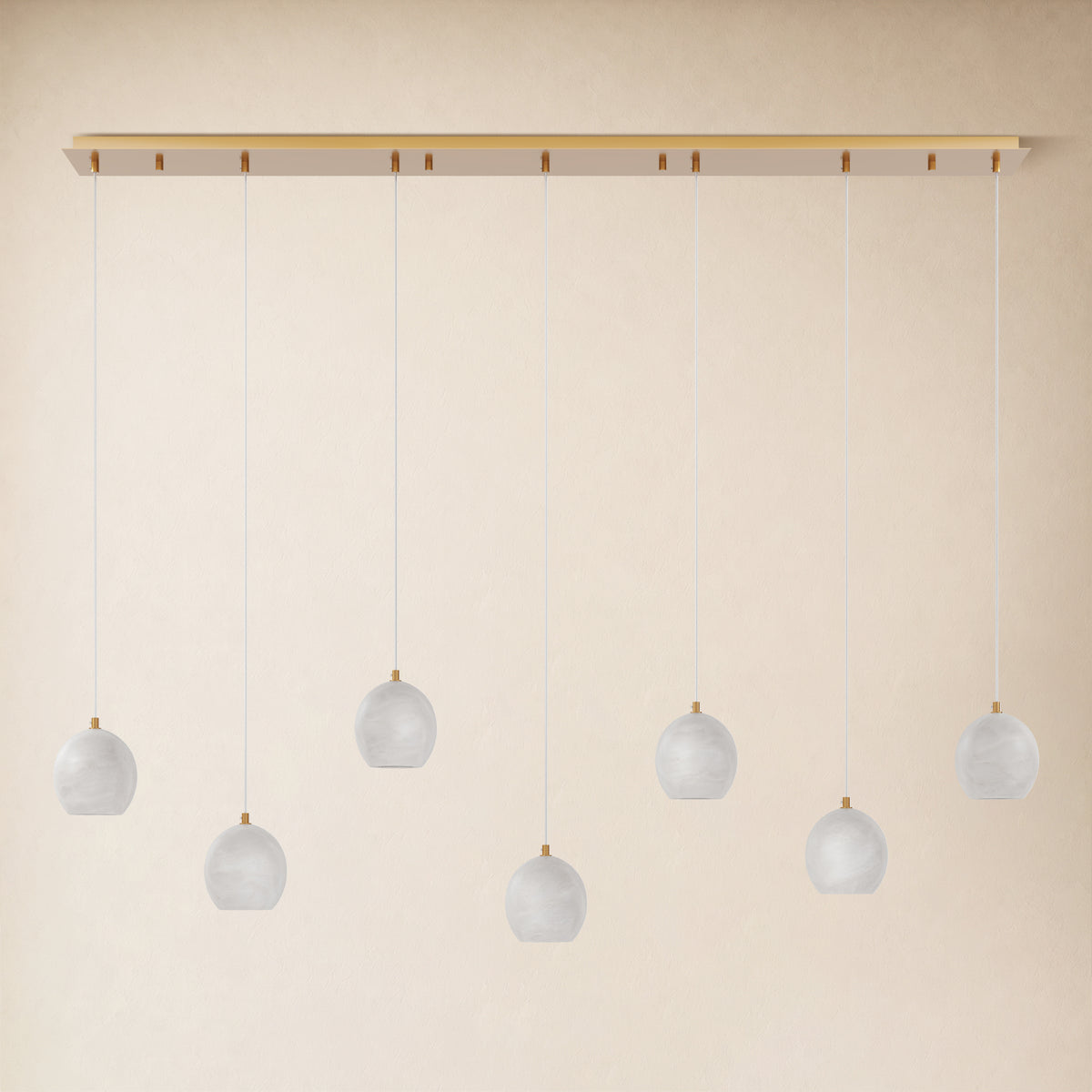 Quorvyn Resin Globe Linear Chandelier 
