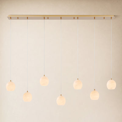 Quorvyn Resin Globe Linear Chandelier 