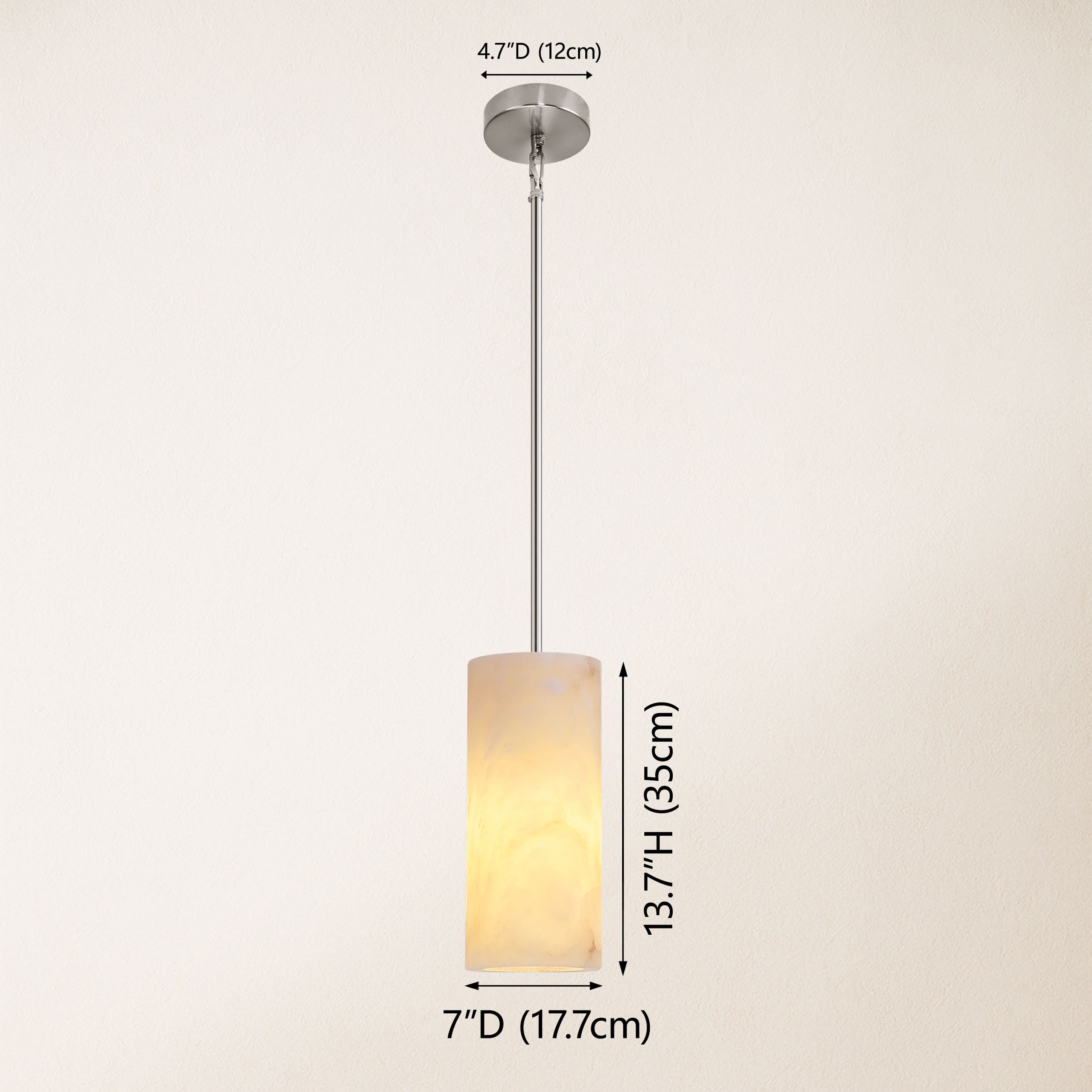 Arlo Alabaster Pendant Lights 17.7cm D