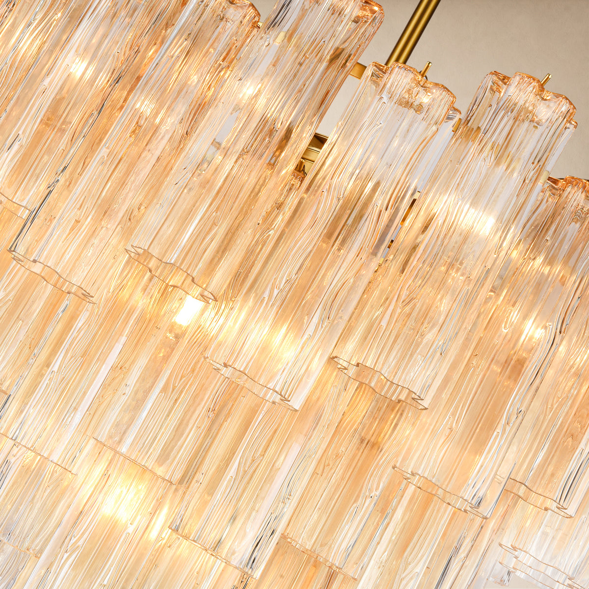 Dawel Glass Tiered Round Chandelier 30"D