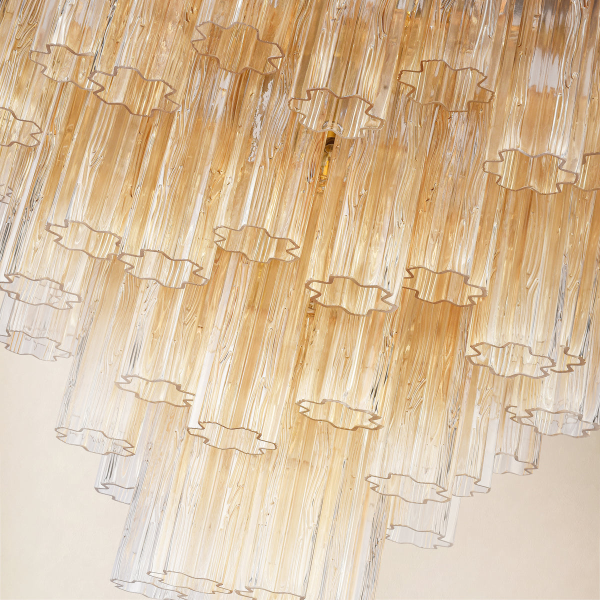 Dawel Glass Tiered Round Chandelier 30"D