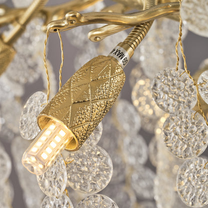Shiro Noda Crystal Tree Branch Linear Chandelier 182.9cm