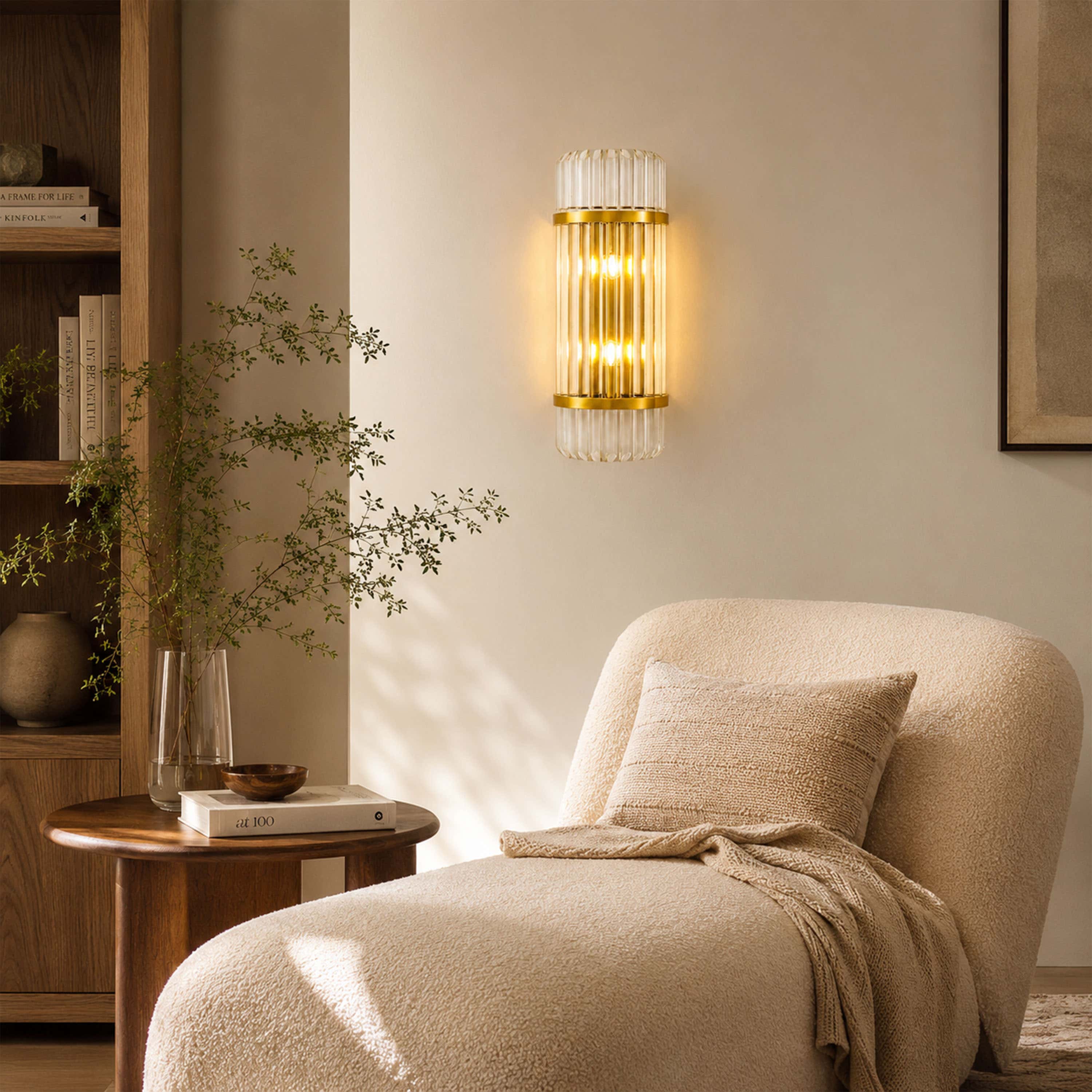 Oryana Crystal Icicle Wall Sconce 8.3"