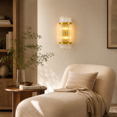 Oryana Crystal Icicle Wall Sconce 8.3"
