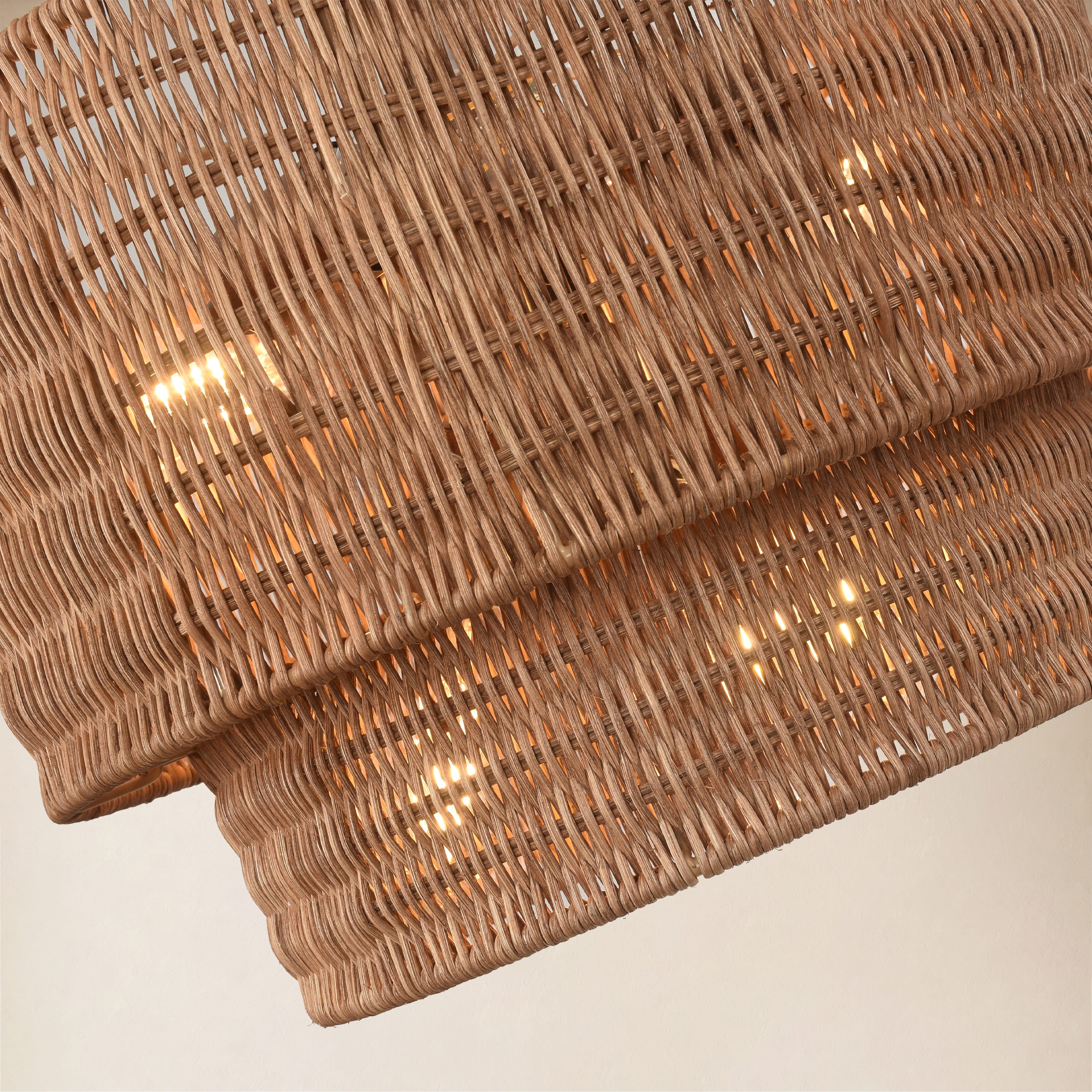Cavana Rattan Round Pendant 16"D#Finish_Natural