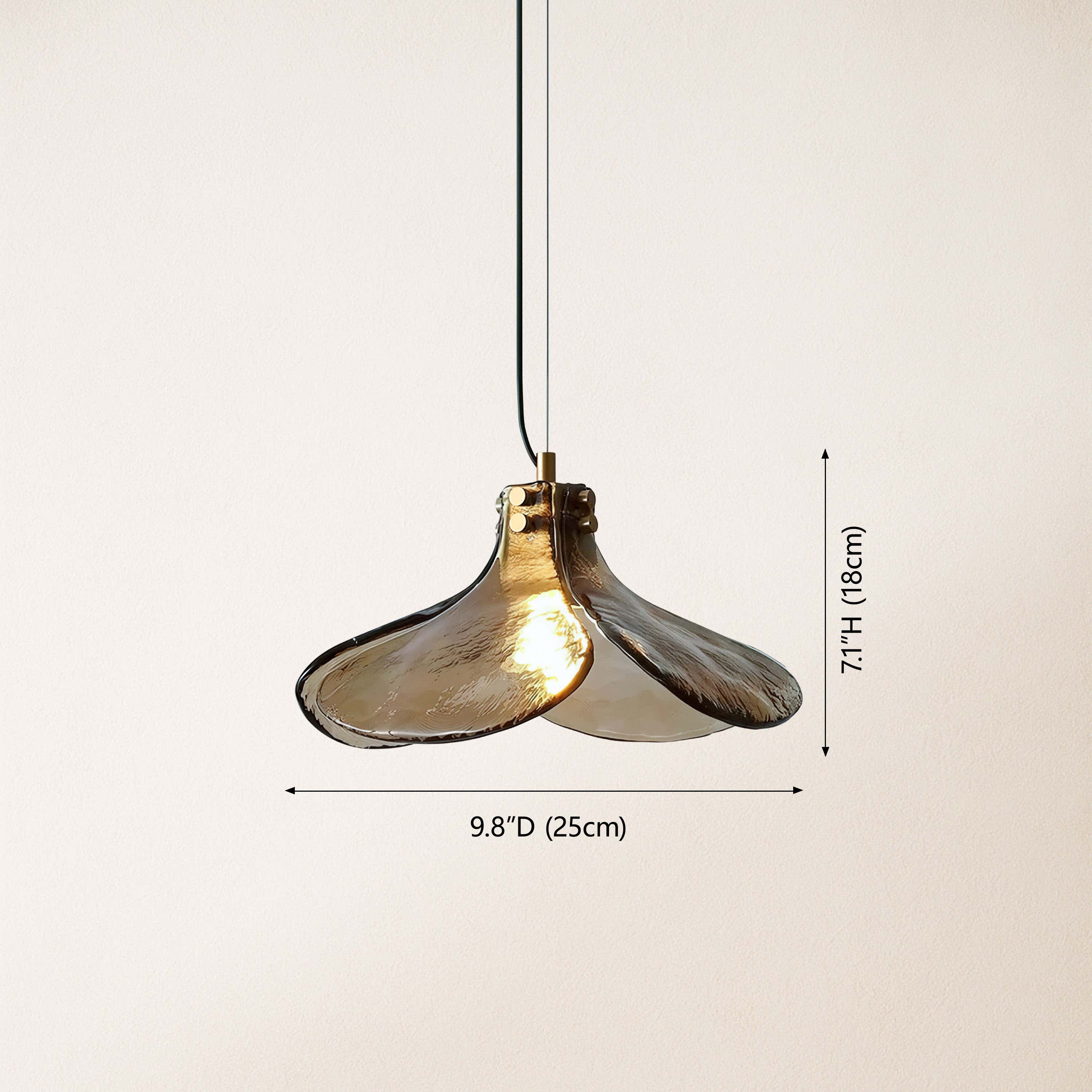 Eora Amber Glass Pendant Light