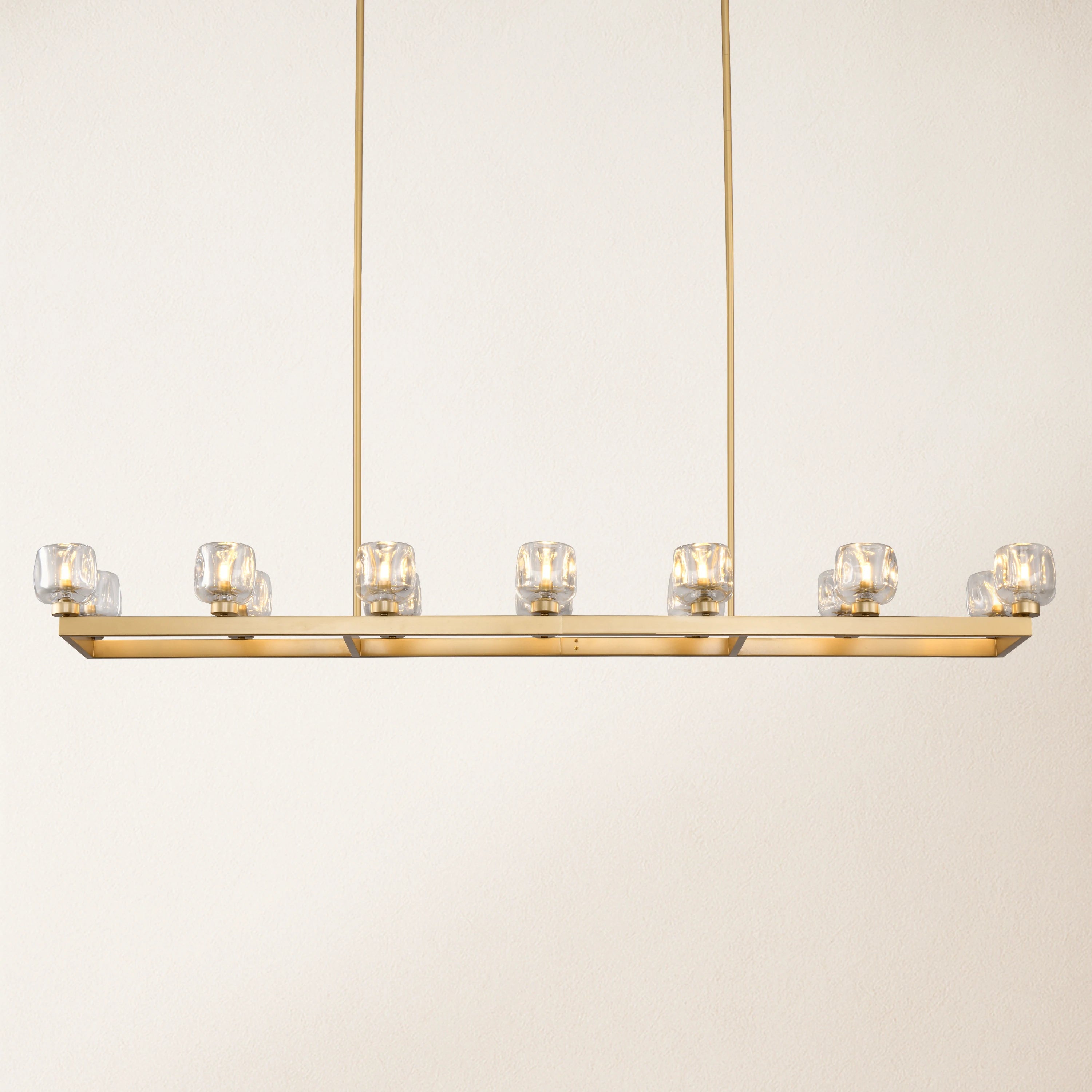 Vellum Rectangular Chandelier 173cm L